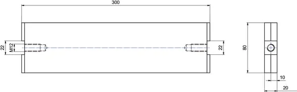Kramp - WCB00678 - Gegenmesser 300x80x20