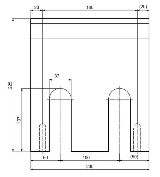 Kramp - WCB341011 - Holzhaeckslermesser 200x225x18