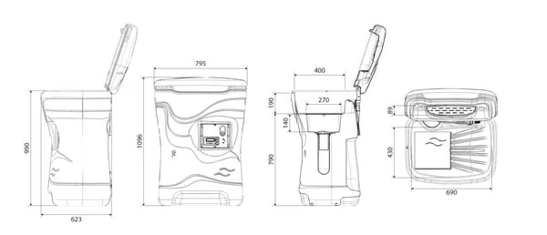 Kramp - WE5010KR - Teilereiniger-Brunnen 60-80l