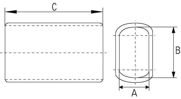 Kramp - WK11 - Alu-Kabel-Presshuelse 11mm