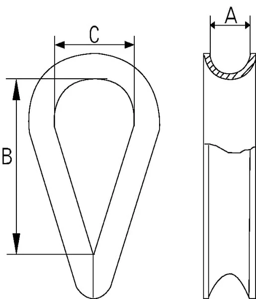 Kramp - WT14 - Drahtseilkausstahl 14mm