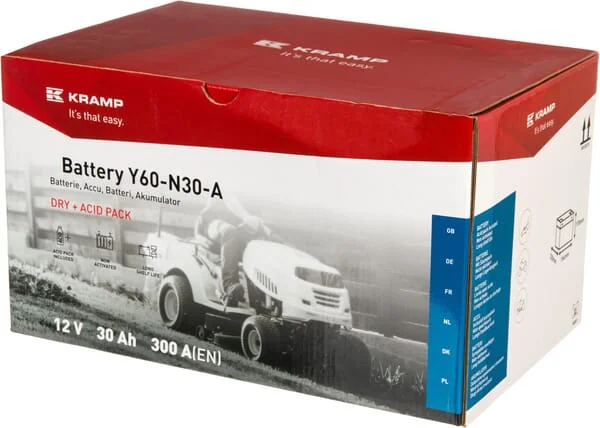 Kramp - Y60N30AKR - Akkumulator 12V 30Ah 300A Kramp