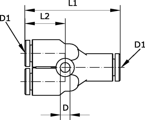 Kramp - YC12P - Y-Steckverbinder 12mm