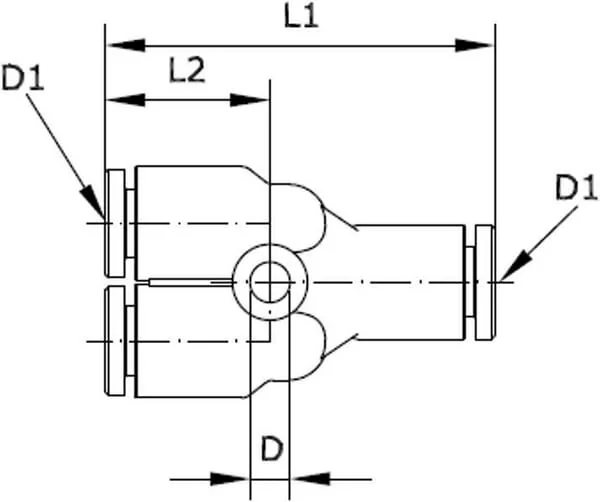 Kramp - YC16P - Steckfitting