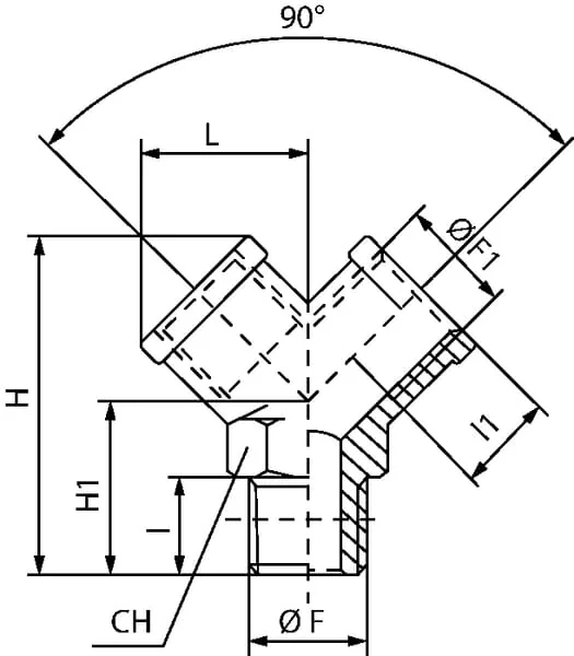 Kramp - YFMF12 - Y-Fitting