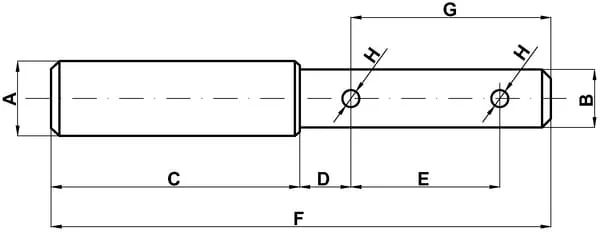 Kramp - Z328180HKR - Unterlenkerzapfen 22mm/28mm Kat.1/2