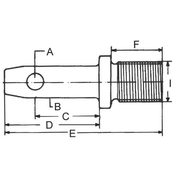 Kramp - Z422167KR - Unterlenkerstift 22x53mm Gewinde: 1-1/8"x35,7mm Kat.1