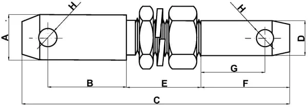 Kramp - Z422287KR - Unterlenkerbolzen 28/22x197mm Kat.1/2
