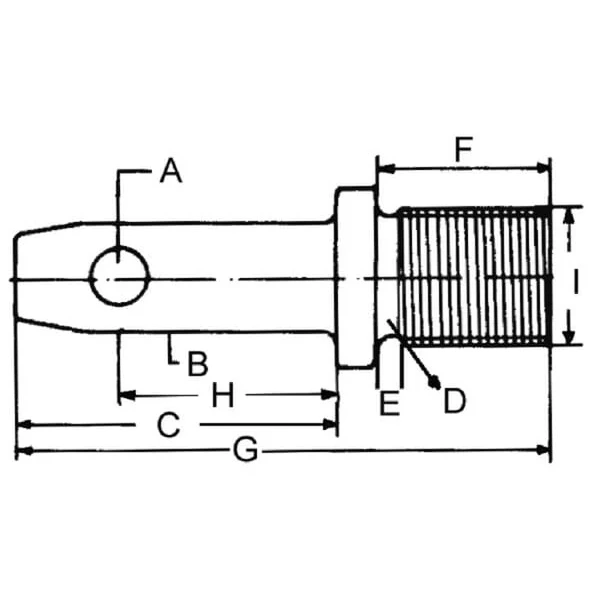 Kramp - Z722076 - Stabilisatorbolzen 22x111mm Gewinde: 5/8" UNFx76mm