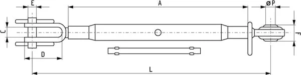 Kramp - Z824380 - Hefstang 380 mm