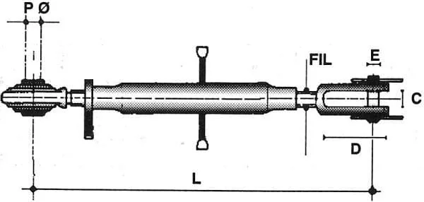 Kramp - Z824580 - Hubstange 580 mm
