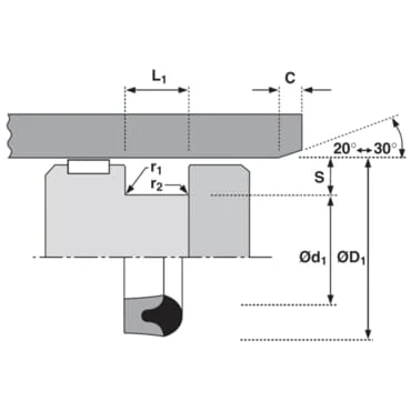 Kramp - ZA1008013DS - Kolbendichtung 100x80x13 DS
