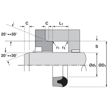 Kramp - ZA806013DS - Kolbendichtung 80 x 60 x 13 DS