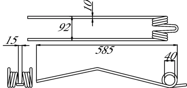 KUBOTA - VF1660370086 - Original Deutz-Fahr Kreiselgrubberzinke