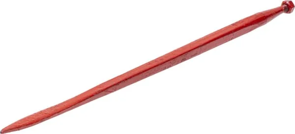 Kverneland - KK221156 - Laderzinke Gerade Vierkantprofil 36x1100 mm Flachzinke mit M20x1.5 mm Mutter Rot Kverneland
