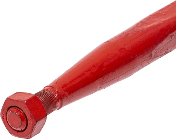 Kverneland - KK221156 - Laderzinke Gerade Vierkantprofil 36x1100 mm Flachzinke mit M20x1.5 mm Mutter Rot Kverneland