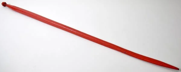 Kverneland - KK221157 - Laderzinke Gerade Vierkantprofil 36x1250 mm Flachzinke mit M20x1.5 mm Mutter Rot Kverneland