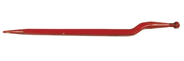 Kverneland - KK221175 - Silagezinke Abgewinkelt 56 mm Vierkantprofil 36x820 mm Spitzzinke mit M20x1.5 mm Mutter Rot Kverneland