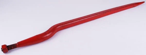 Kverneland - KK221177 - Silagezinke Abgewinkelt 56 mm Vierkantprofil 35x920 mm Spitzzinke mit M20x1.5 mm Mutter Rot Kverneland
