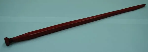 Kverneland - KK241165 - Laderzinke Gerade Vierkantprofil 45x1100 mm Flachzinke mit M30x2 mm Mutter Rot Kverneland