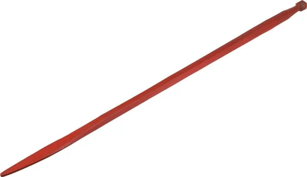 Kverneland - KK241167 - Laderzinke Gerade Vierkantprofil 44x1400 mm Flachzinke mit M30x2 mm Mutter Rot Kverneland