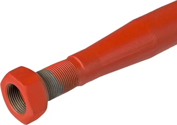 Kverneland - KK241167 - Laderzinke Gerade Vierkantprofil 44x1400 mm Flachzinke mit M30x2 mm Mutter Rot Kverneland