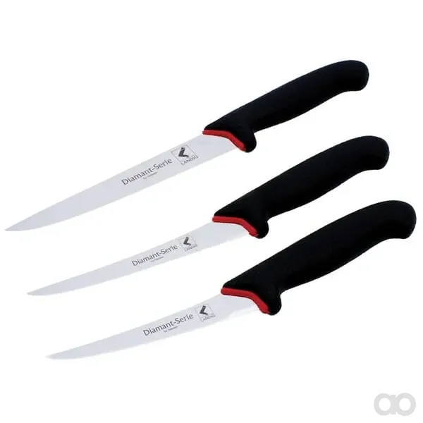 Landig - Z11052 - Messerset Mit Schwarzem Griff, 3-Teilig, LA-VA