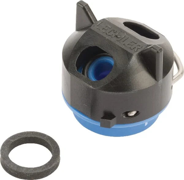 Lechler - 09216356 - Doppeldüsenkappe, Bajonett, SW8/10, Blau, Mit Dichtung