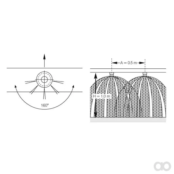 Lechler - 5001795600 - Düngerdüse FL 160° Schwarz Kunststoff