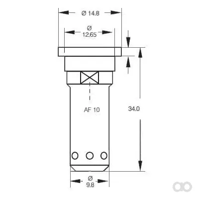 Lechler - 5001795600 - Düngerdüse FL 160° Schwarz Kunststoff