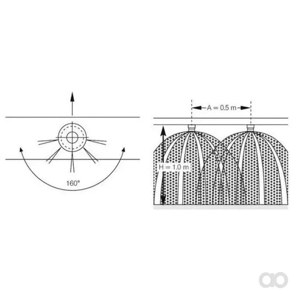 Lechler - 5001795601 - Düngerdüse FL 160° Grau Kunststoff