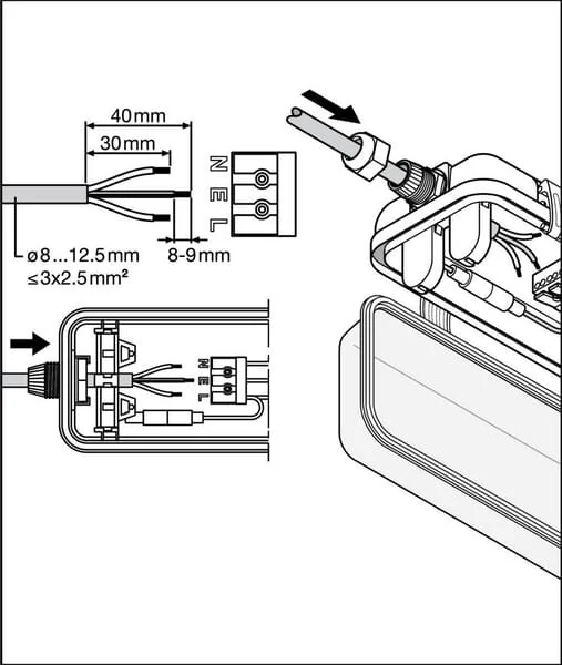 Ledvance - DP600H1XG4 - Gehäuse 600 1x IP65