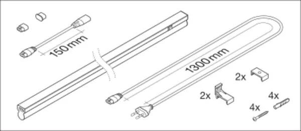 Ledvance - LVLI600840G2 - Leuchte Lang 600 8W 840