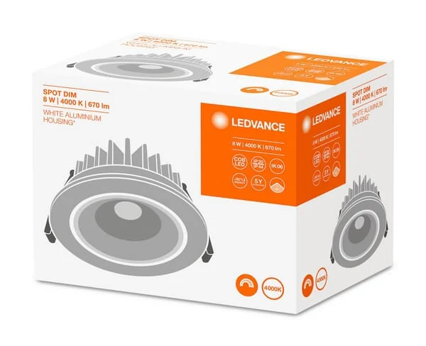 Ledvance - SPF8940PSD44WT - LED-Leuchte Spot 8W 840