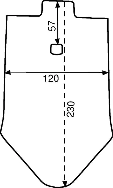 Lemken - 3374392 - Scharspitze Geschweisst