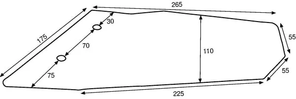 Lemken - 3374424 - Schar Rechter Fluegel Hartmetall
