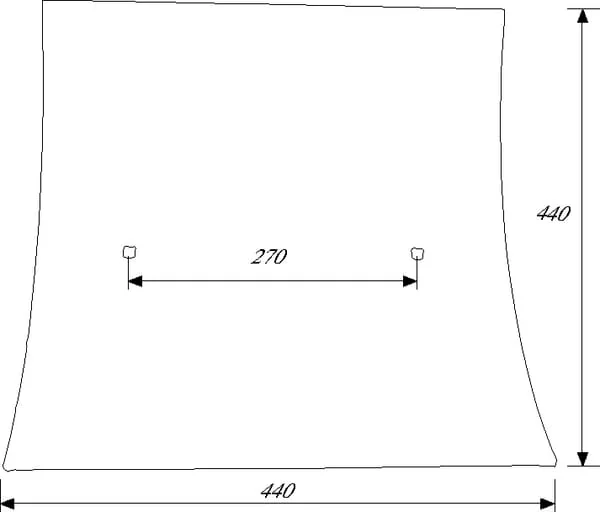 Lemken - 3442050 - Streichblech-Hinterteil