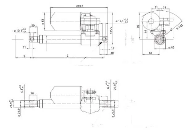 LINAK - LA30110000500025 - Aktor 24V s=500