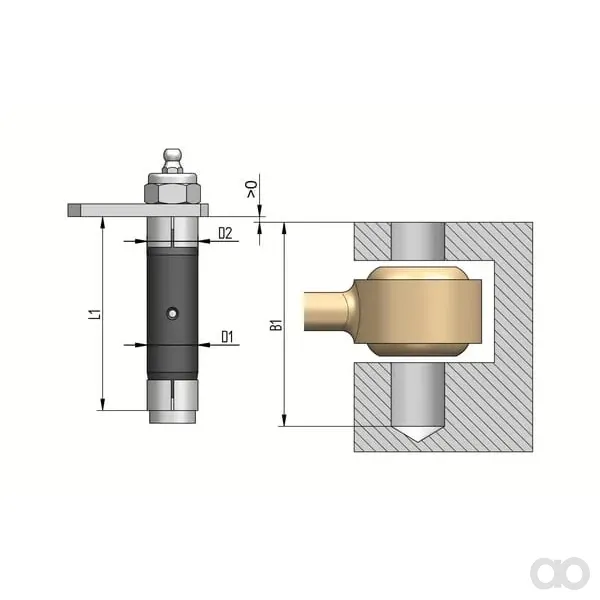 LT Extenderbolt - 1000241EXB - Extenderbolt Diameter 25/20x100mm Hülse Diameter 25/20mm Sackloch