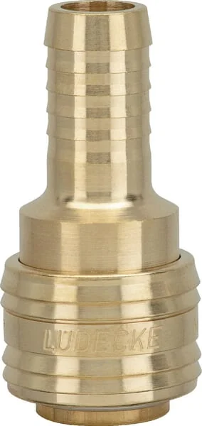 Lüdecke - ES6TAB - Schnellkupplung Schlauchseite 6 mm