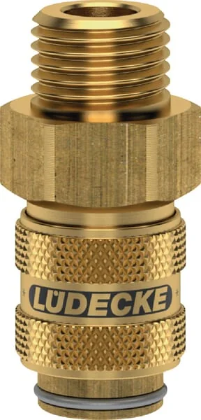 Lüdecke - ESM18AAB - Q-Rel Kupplung mit 1/8" BSP Außengewinde