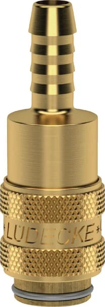 Lüdecke - ESM9T - Schnellkupplung mit 9 mm Schlauchstutzen