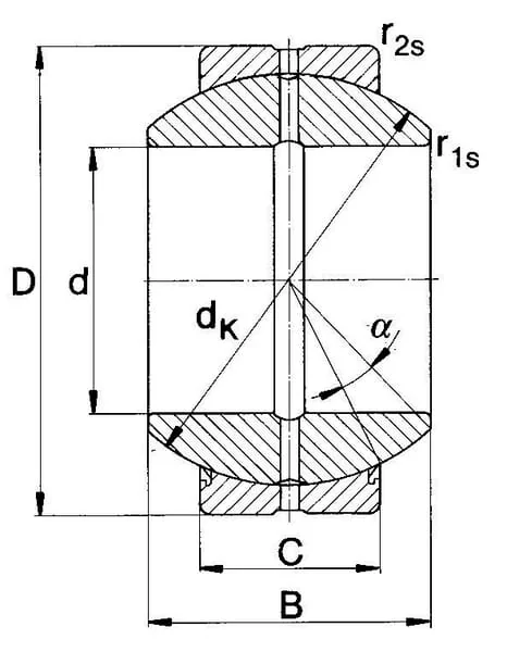 Mac Power - GE35FO - Radiales Kugelgelenklager 35x62x35/22mm Mac Power