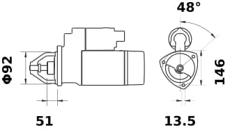 Mahle - IS1089 - Anlasser