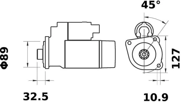 Mahle - IS1276 - Anlasser 12V 4,2kW