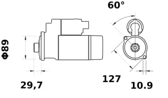 Mahle - IS1343 - Anlasser