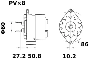 Mahle - MG268 - Lichtmaschine