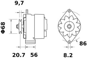 Mahle - MG396 - Lichtmaschine