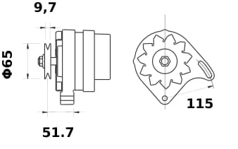 Mahle - MG432 - Lichtmaschine