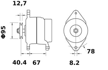 Mahle - MG87 - Lichtmaschine 14V 45A